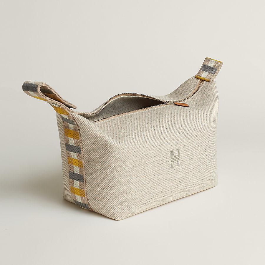 HERMES ポーチ・ウールツイル バイカラー GM HERMES ポーチ・ウールツイル バイカラー GM